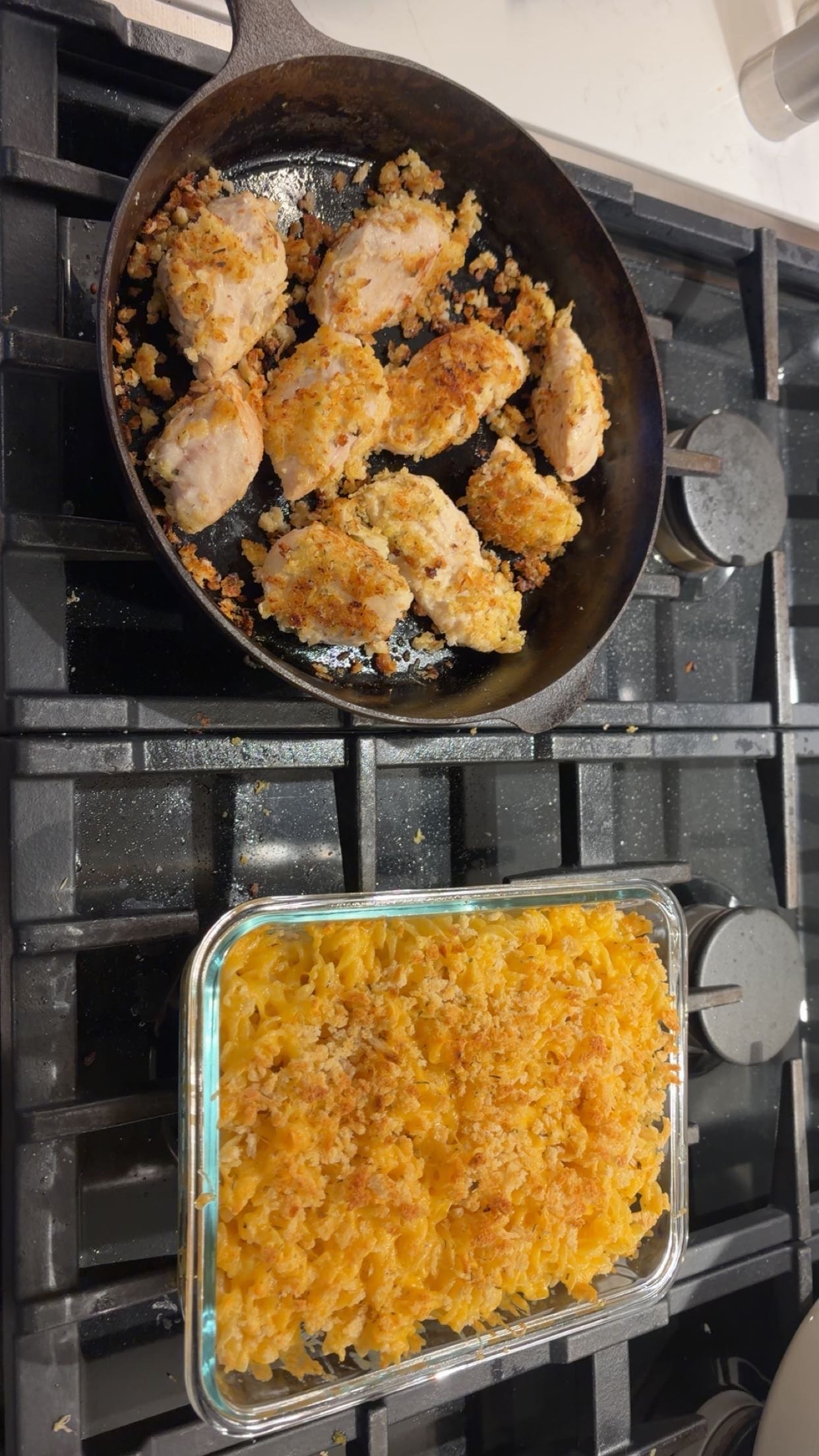 Crispy Baked Chicken & Mac 'n Cheese